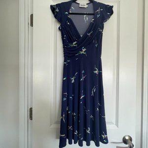 Leota Navy Midi Dress